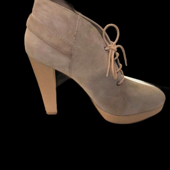 Anthropologie Messeca Women's Bobbie Suede Lace-Up Booties Size 10 platform boho - Picture 3 of 3